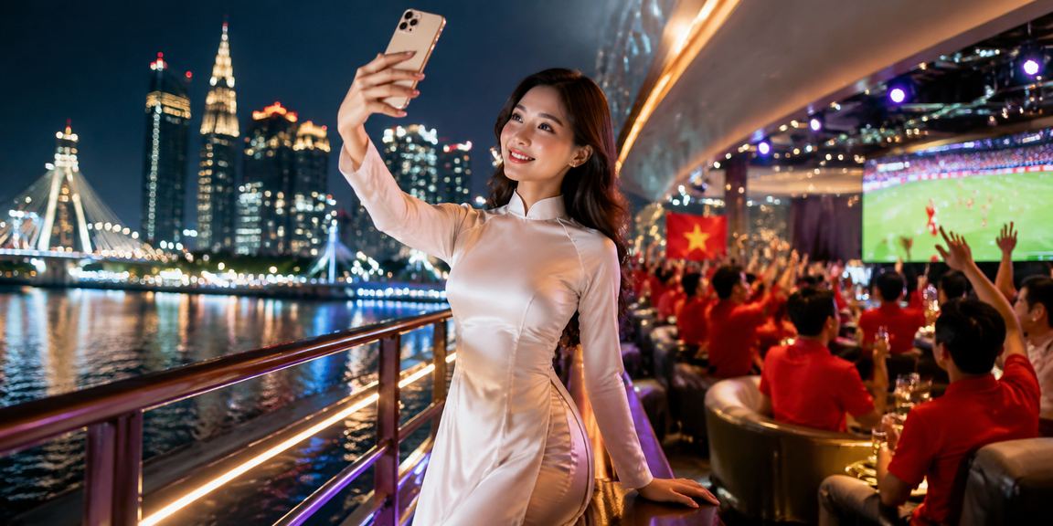 Người dùng áo dài tại TP Hồ Chí Minh mở trang đăng ký casino mobile