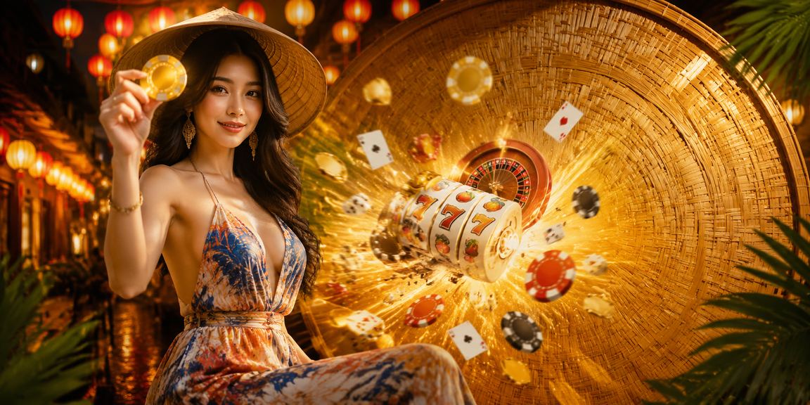 Người dùng đội nón lá tại Huế kiểm tra ứng dụng giải trí trên điện thoại